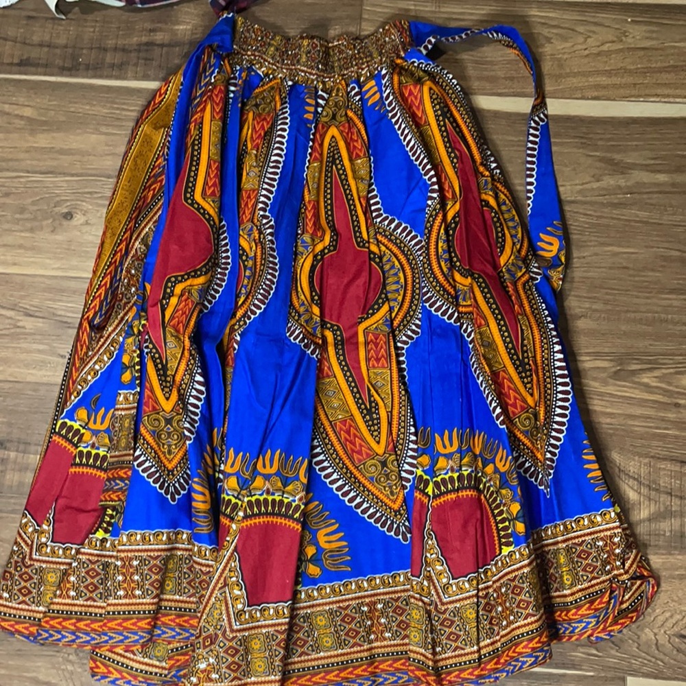 Ankle length African skirt